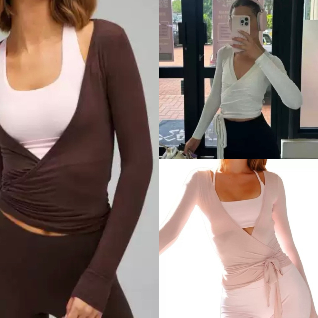 KaiinActive - Pilates Outer / Wrap Top Pilates โยคะยิมนาสติก