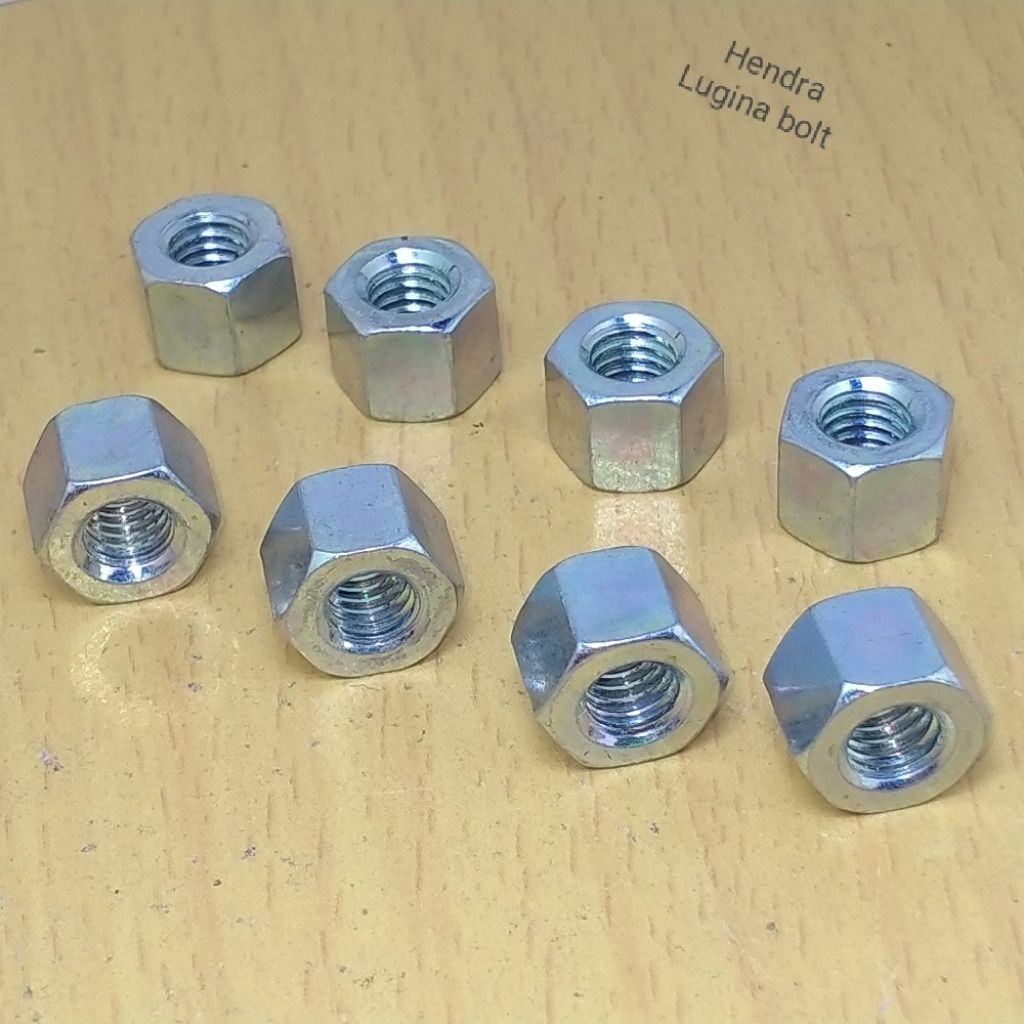 น็อตยาว m6 pitch 1.0 น็อตสูง m6x7mm คีย์ 10 เนื้อหา 10 ชิ้น