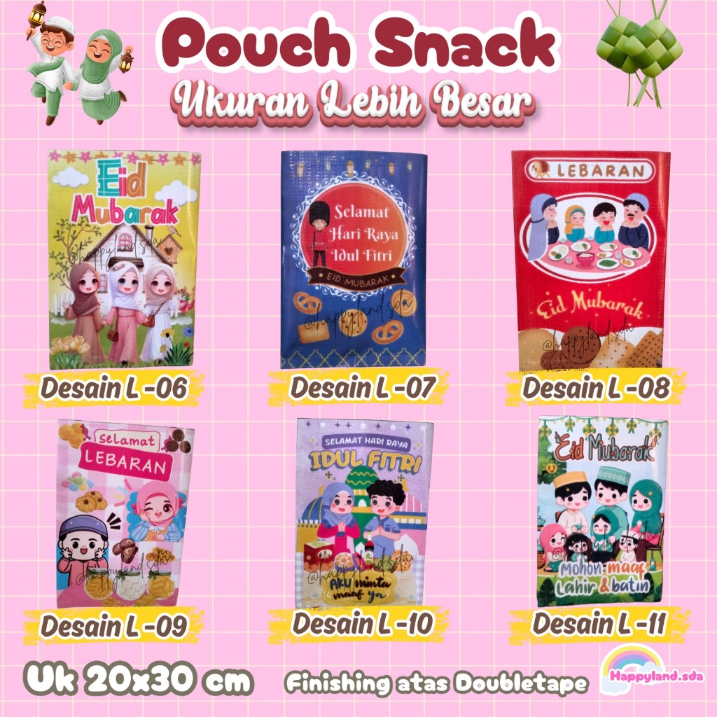 EID SNACK POUCH BUSINESS PACKAGE UK 20X30 - CONTENTTS 50 ชิ้น