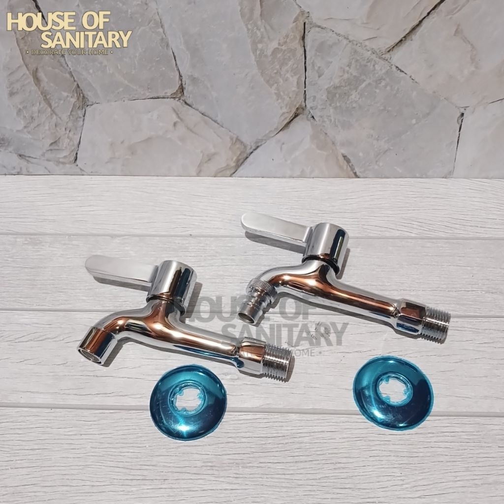 FSD ก๊อกน้ําติดผนังสวนทองเหลืองโครเมียม / ก๊อกน้ํากันสาด / ก๊อกน้ําติดผนัง FSD