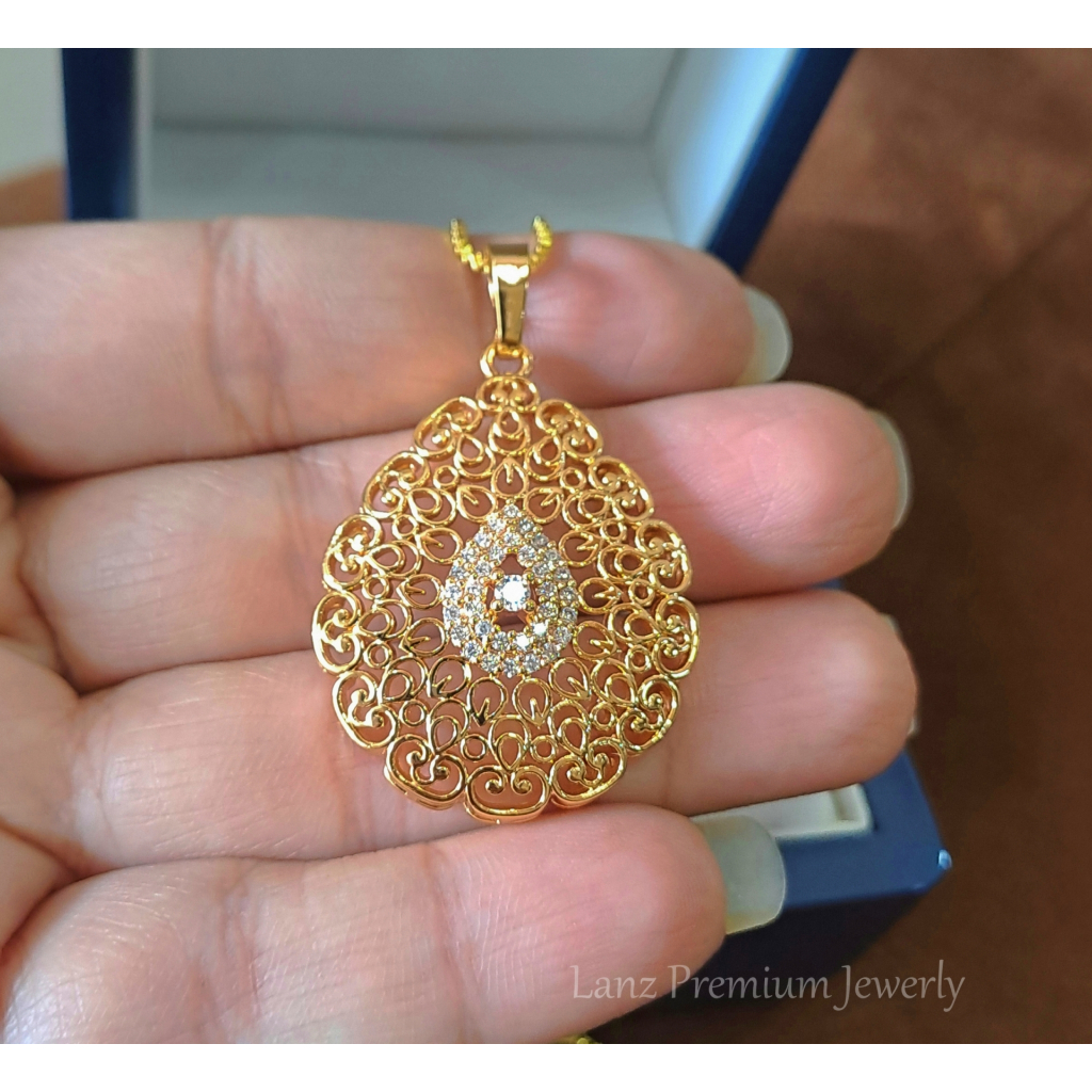Premium Marina Titanium 22K Gold จี้ขนาดใหญ่