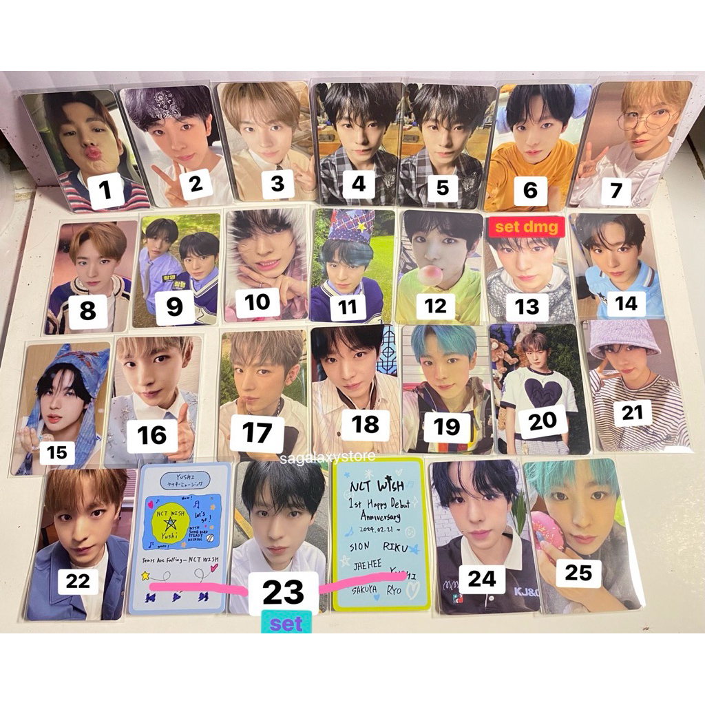 Photocard อย่างเป็นทางการ Yushi NCT Wish pc yushi fur วิศวกรรม ฯลฯ