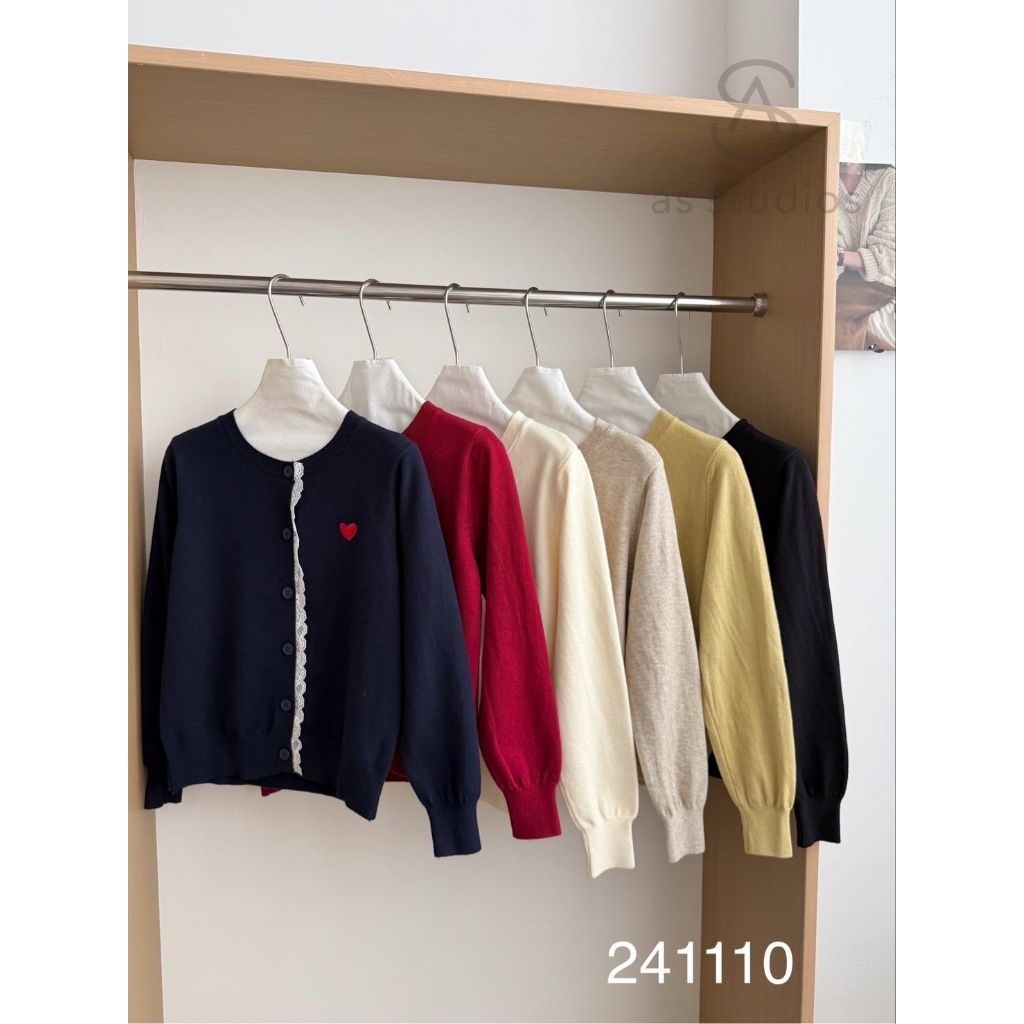 [LC] ONE-K 241110 เสื้อคาร์ดิแกนผ้าถักพรีเมี่ยม