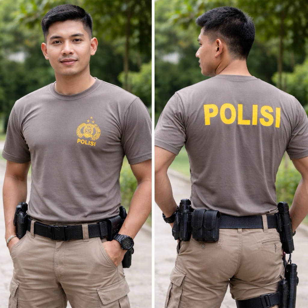 เสื้อยืด BROWN POLICE - POLICE UNDERSHIRT