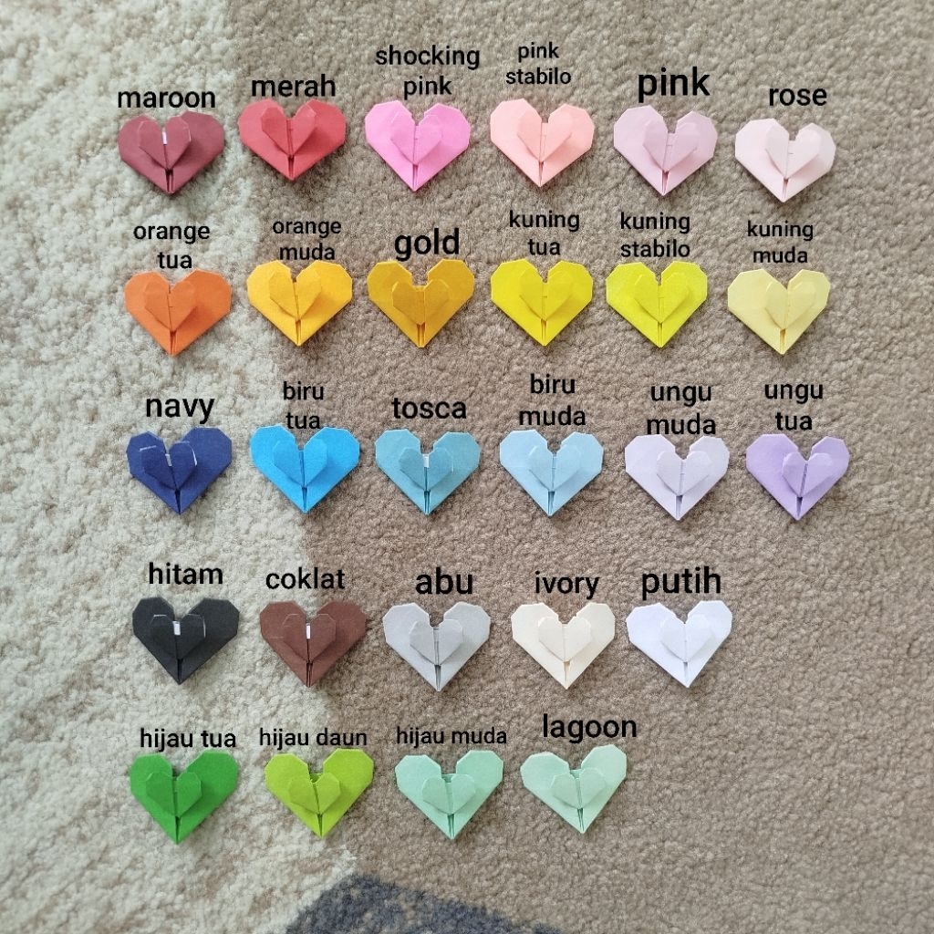 Rakkipanda Origami - Origami Heart / Origami Love / Origami Heart