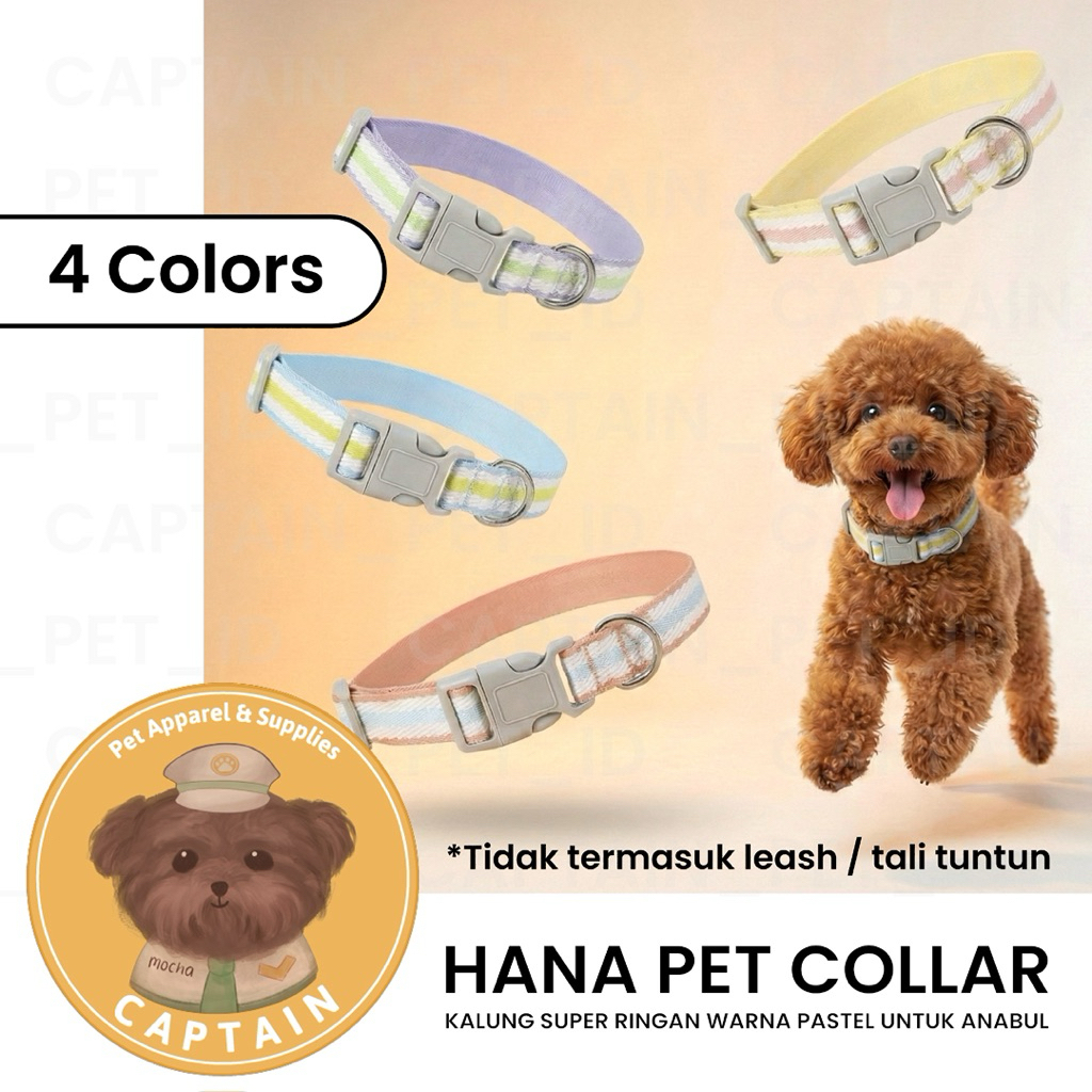 HANA PET COLLAR KOREAN DOG WEAR PET NECKLACE POOLIAN DOG CAT CLOTHES