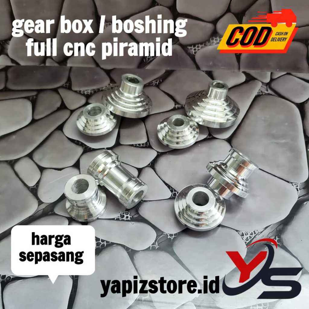 Ypz กล่องเกียร์ / Bushing Axle Motor Full Cnc Pyramid Model Beat Vario Scoopy Mio Nouvo Etc