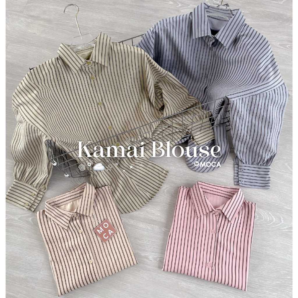 KAMAI BLOUSE OVERSIZE COTTON SUEDE PREMIUM COOL สวมใส่สบายโดย MOCA