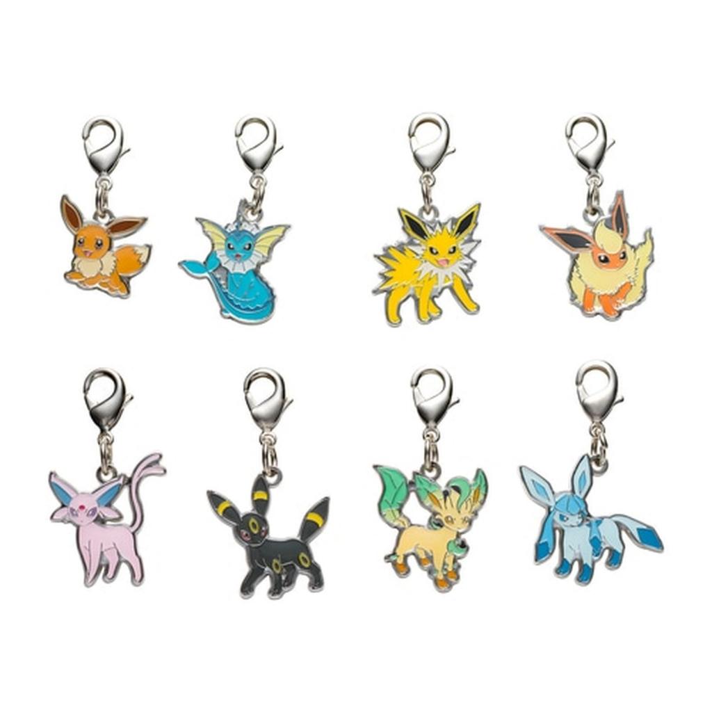 GANTUNGAN Mini KeyChain Pokemon Center Eevee Evolutions Glaceon Umbreon Espeon Original Small KeyCha