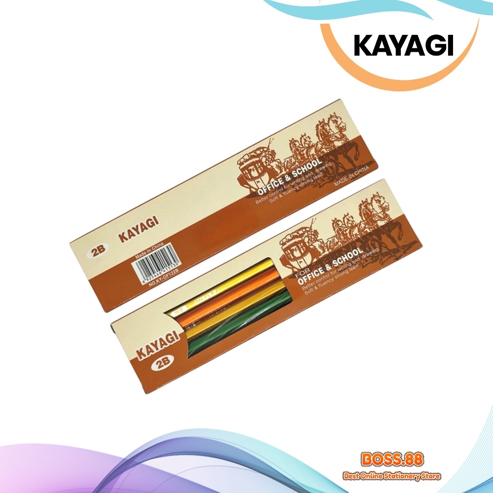 KAYAGI KY-OF122B 2B PENCIL (12 ชิ้น)