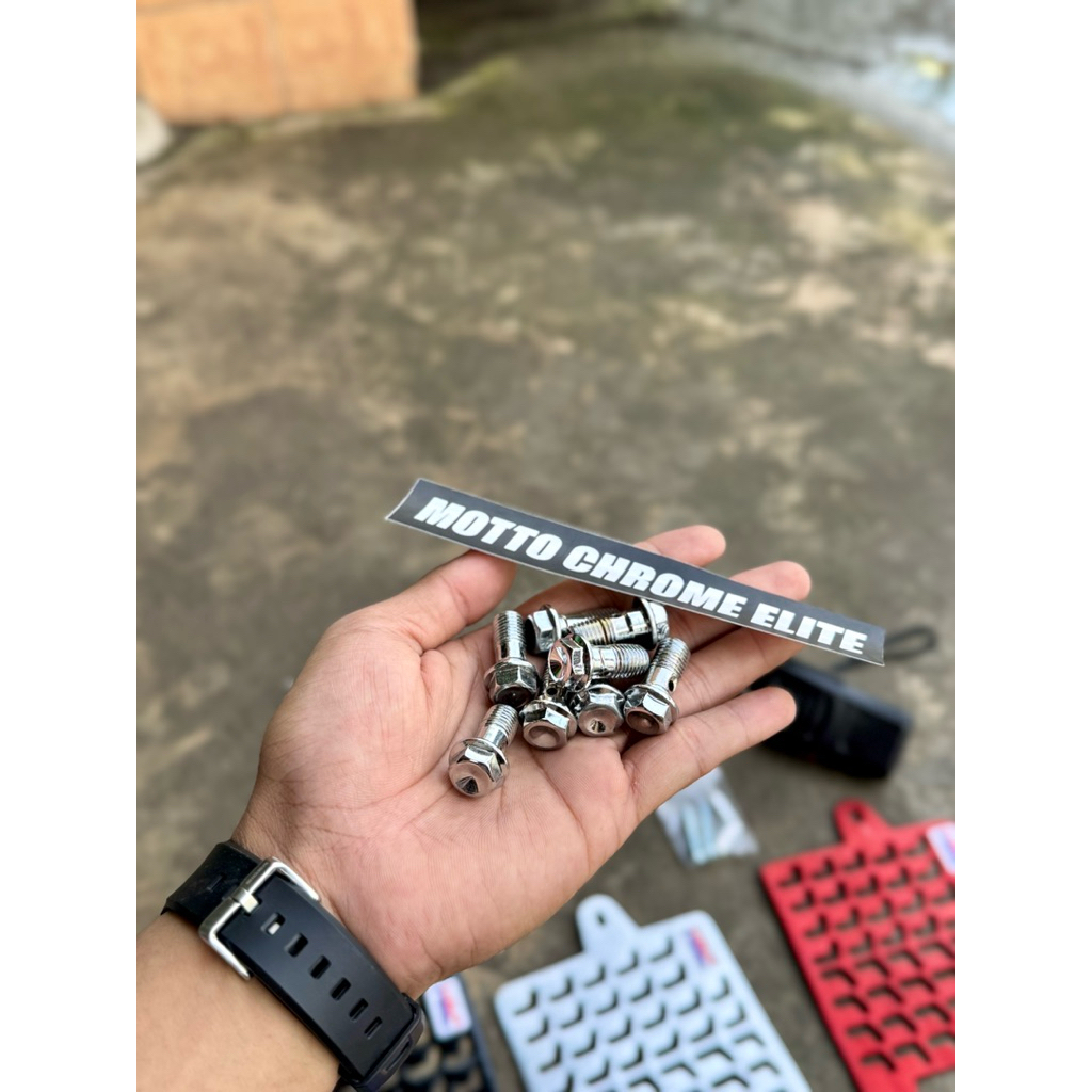 CHROME CROME UNIVERSAL M10 ดิสก์เบรกท่อ BOLT - M10 ดิสก์เบรกท่อ BOLT