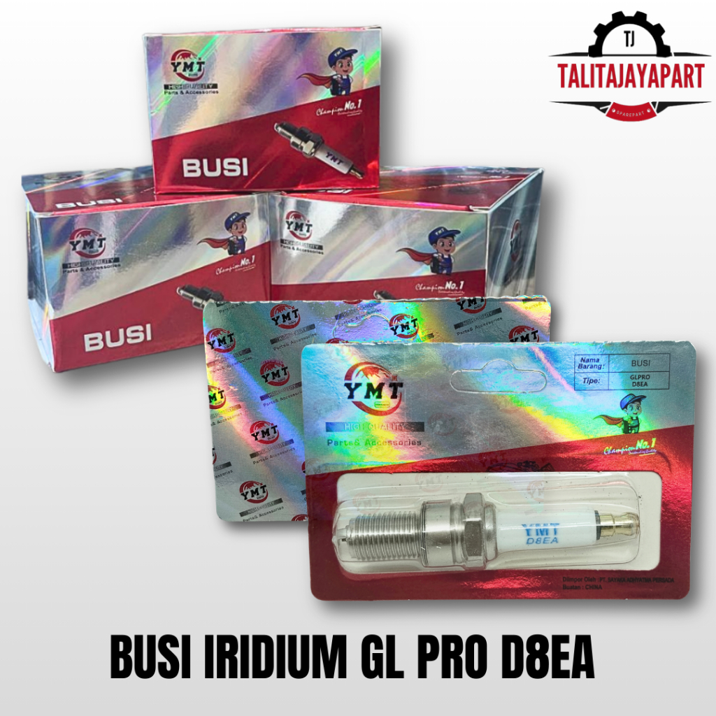 หัวเทียนอิริเดียม Gl Pro D8EA - หัวเทียนแข่ง D8EA Tiger, Gl Pro, Gl Max, Pro Neotech, Scorpio Z, Thu