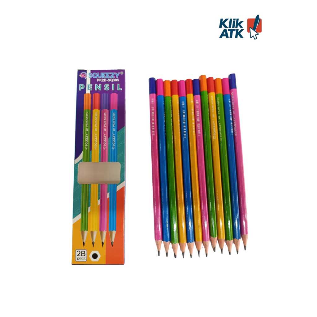 SQUEEZY PK2B-SQ-305 ดินสอ 2B - ต่อโหล