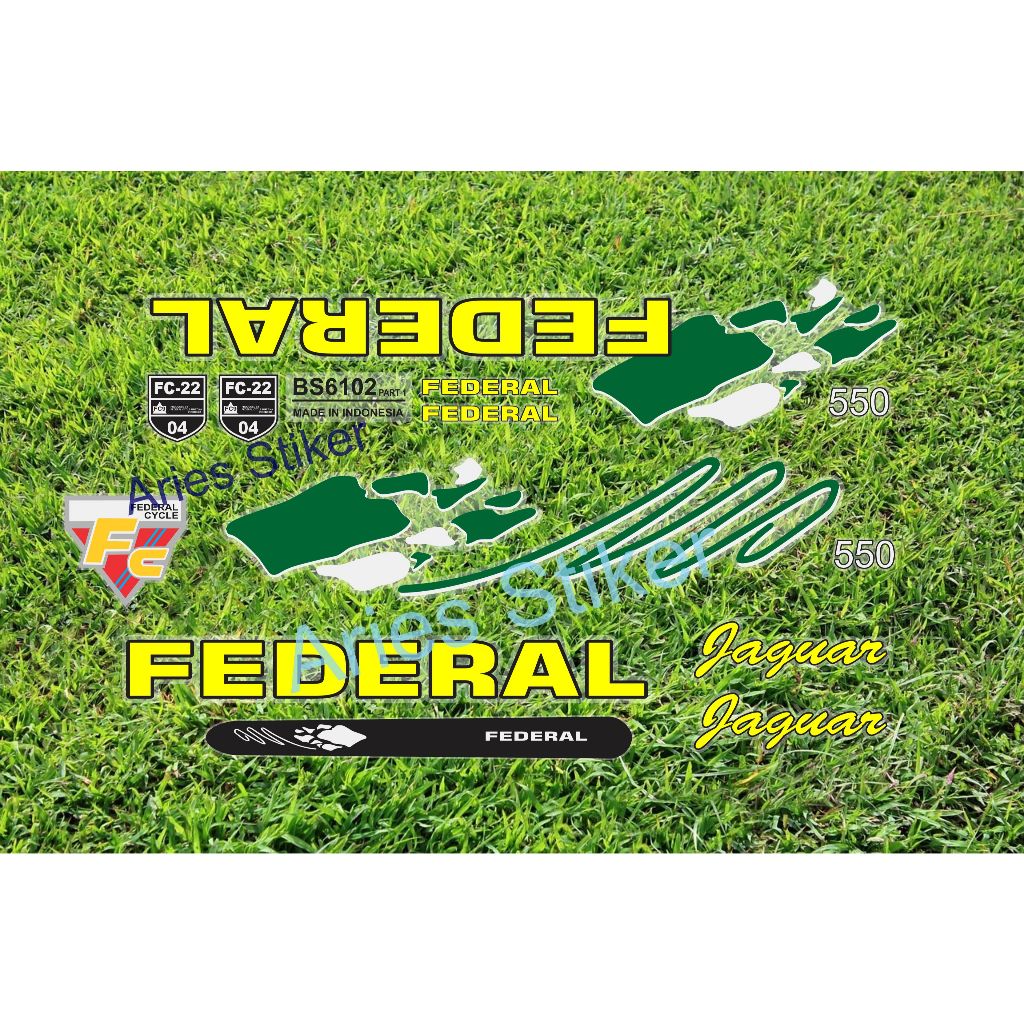 Federal jaguar 550 สติกเกอร์รูปลอกจักรยานแบบใส