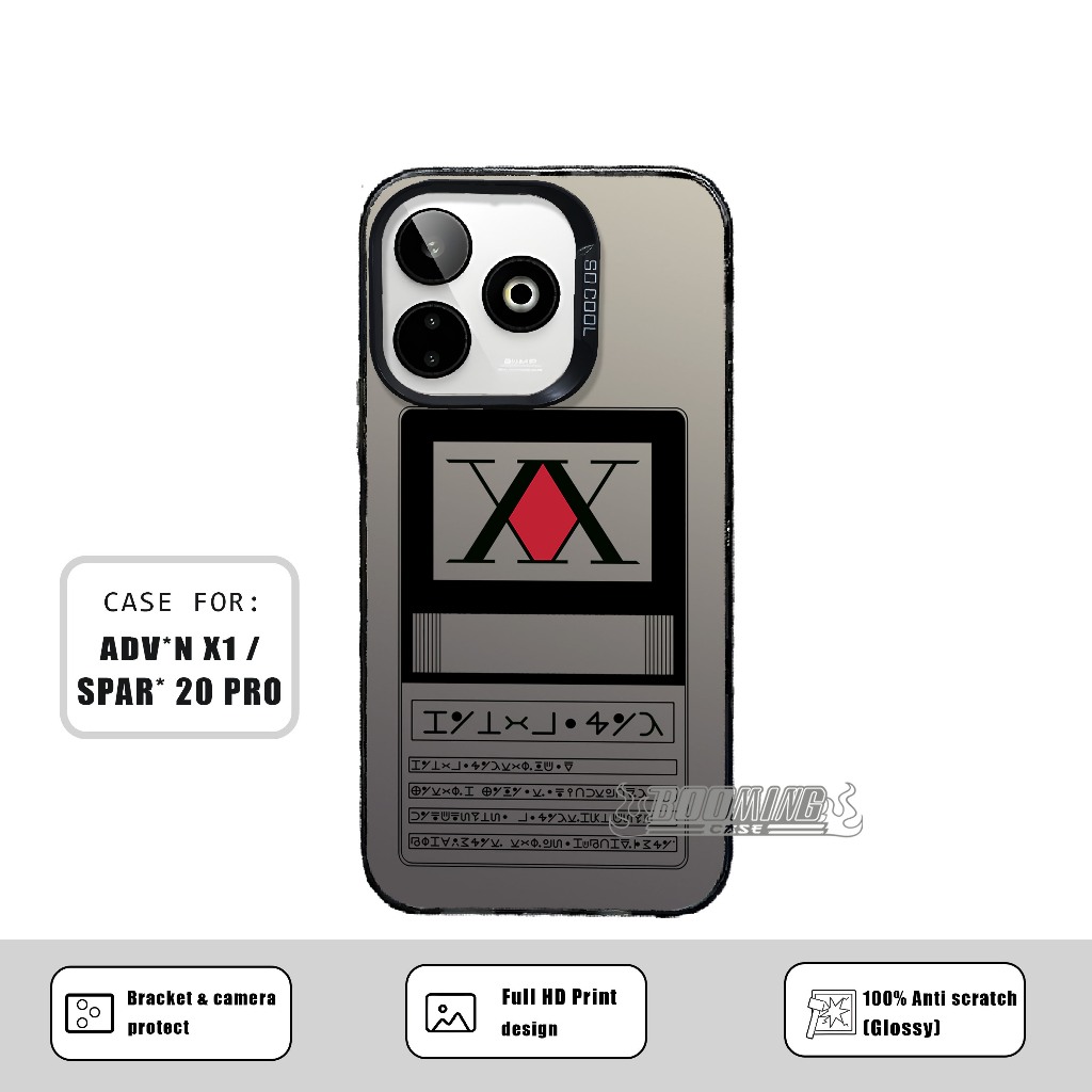 Spark 20 Pro Advan x1 Premium Matte Softcase Hybrid IMD Plate Hologram Case - HUNTER X HUNTER Motif 