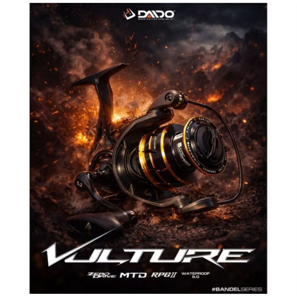 Daido Vulture โครงสร้างกันน้ํา 6.0 รีล