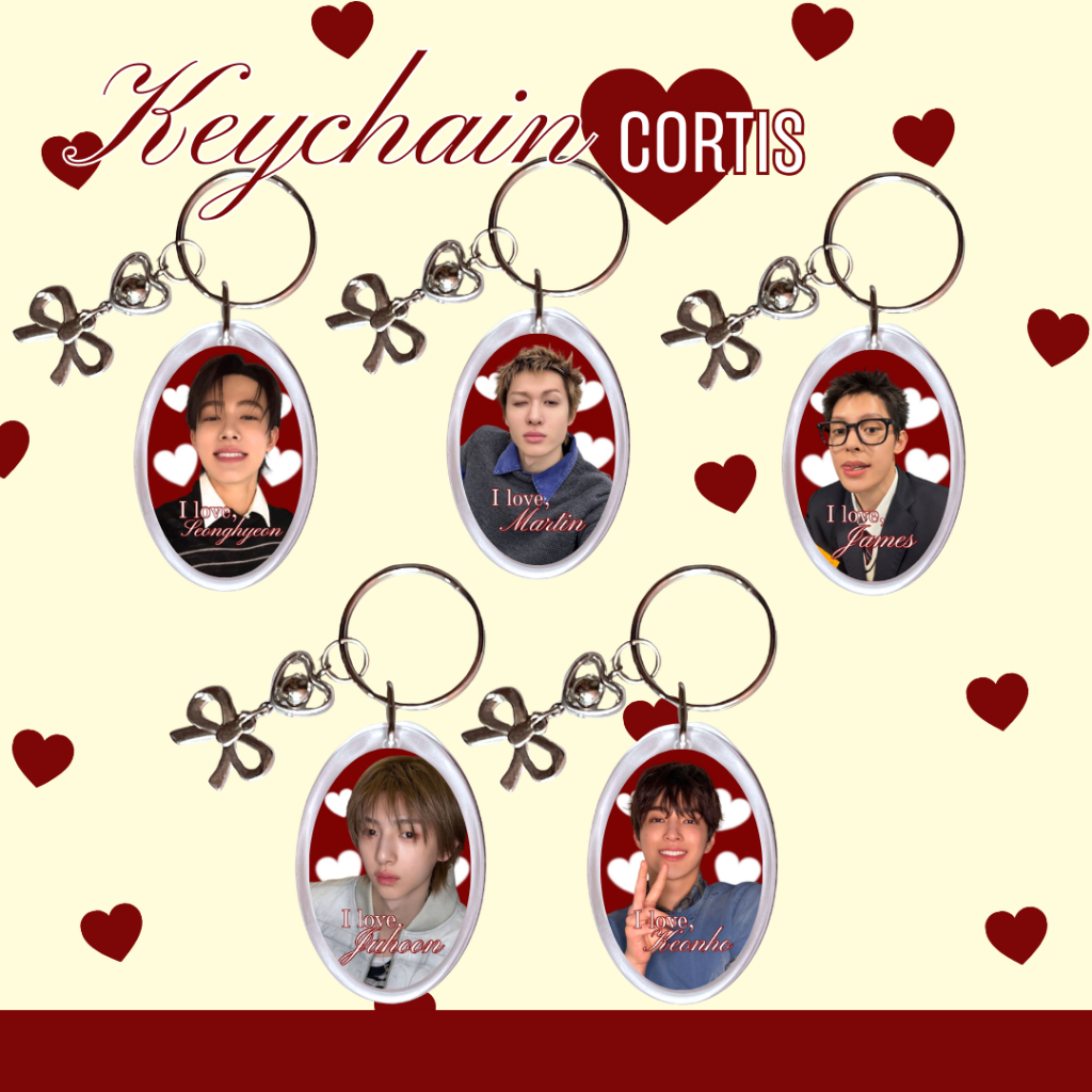GANTUNGAN Cortis พวงกุญแจ I LOVE / Cortis พวงกุญแจ kpop พวงกุญแจแบบกําหนดเอง fanmade อย่างเป็นทางการ