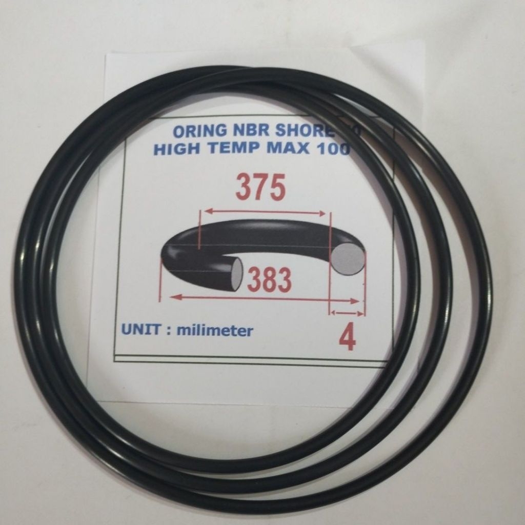 Oring 4 x 375 x 83 mm NBR hore 70 max temp 100 ทนน้ํามัน NOK JAPAN