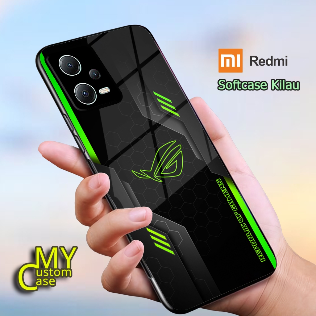 {MCC352} เคส Softcase Glitter Xioami Redmi Note 12 4G,Redmi Note 13,Redmi Note 14 ตัวป้องกันกล้องซิล