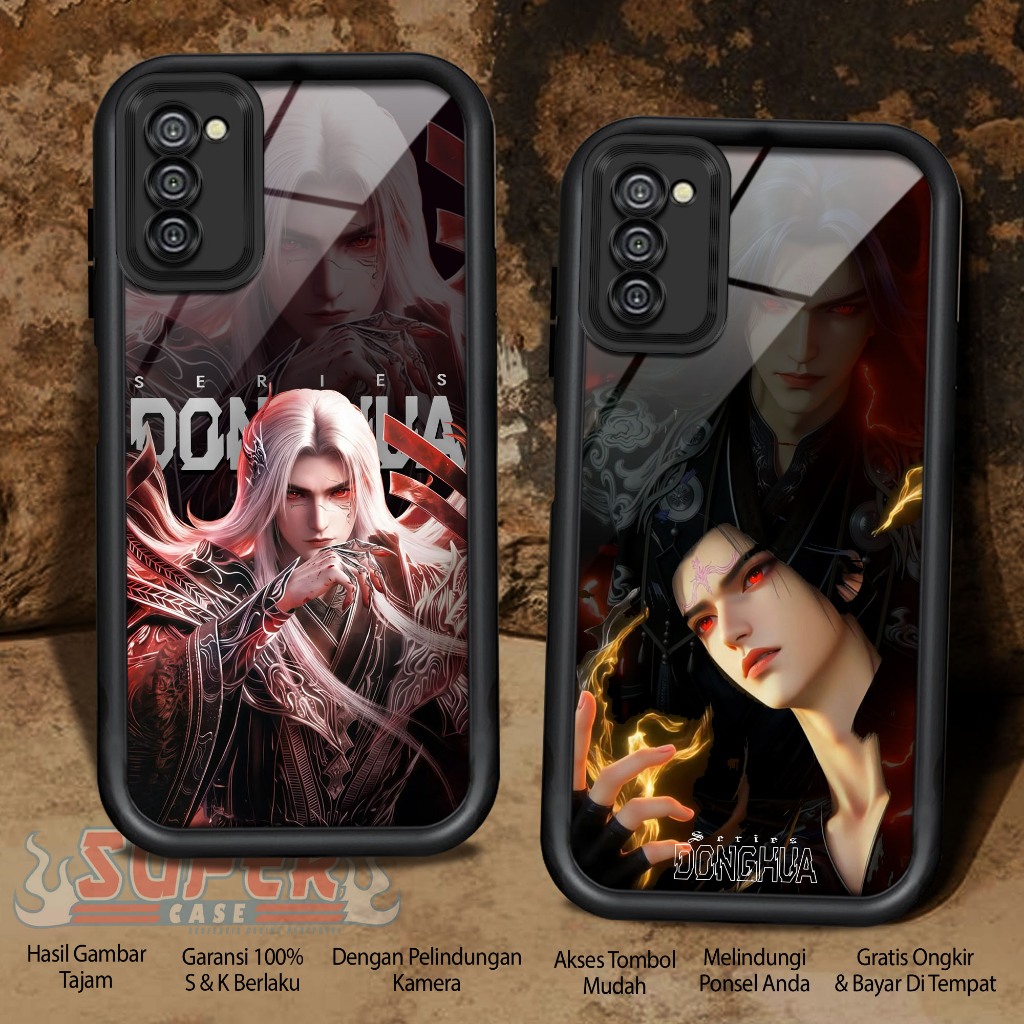 เคส Hp สําหรับ SAMSUNG A03S A037F DONGHUA1 SoftCase เคสเคลือบเงาโทรศัพท์แก้วซิลิโคน