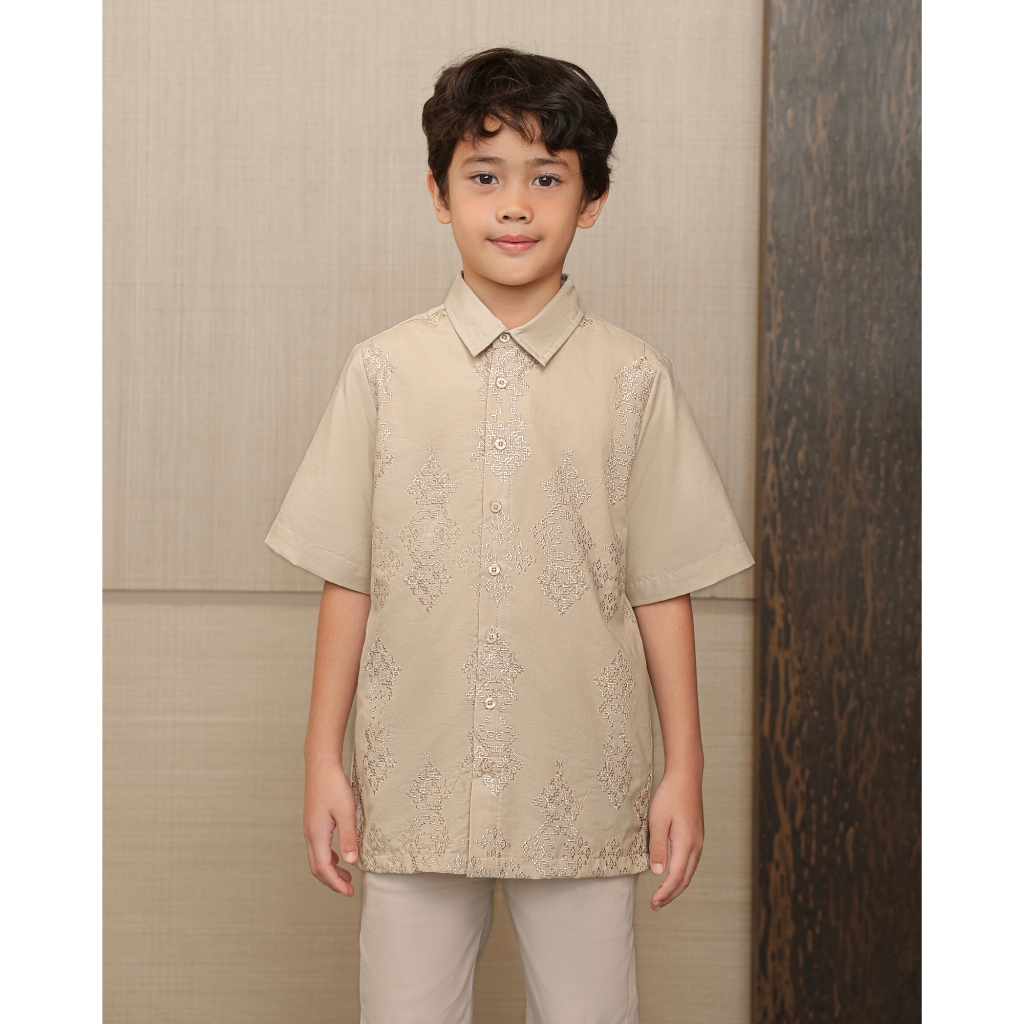 KEMEJA Geulis.id KIDS AZMAN SHIRT / BOYS SHIRT / EID SARIMBIT / เสื้อผ้า EID / GEMA RASA SERIES