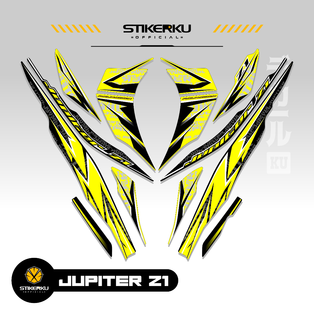 Yamaha Jupiter Z1 CO 6 2015 - 2024 Body Striping Jupiter Z1 Juipter Z1 สติกเกอร์ Z1 รายการที่แตกต่าง