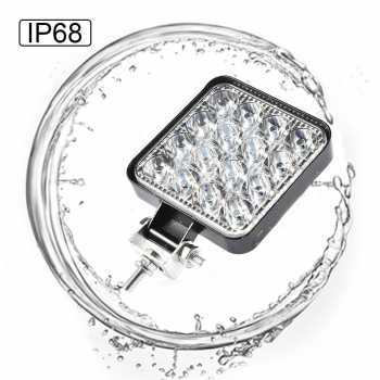 Cool White IP68 48W LED Floodlight Car Spotlight - D841 - สีดํา เท่จริงๆ