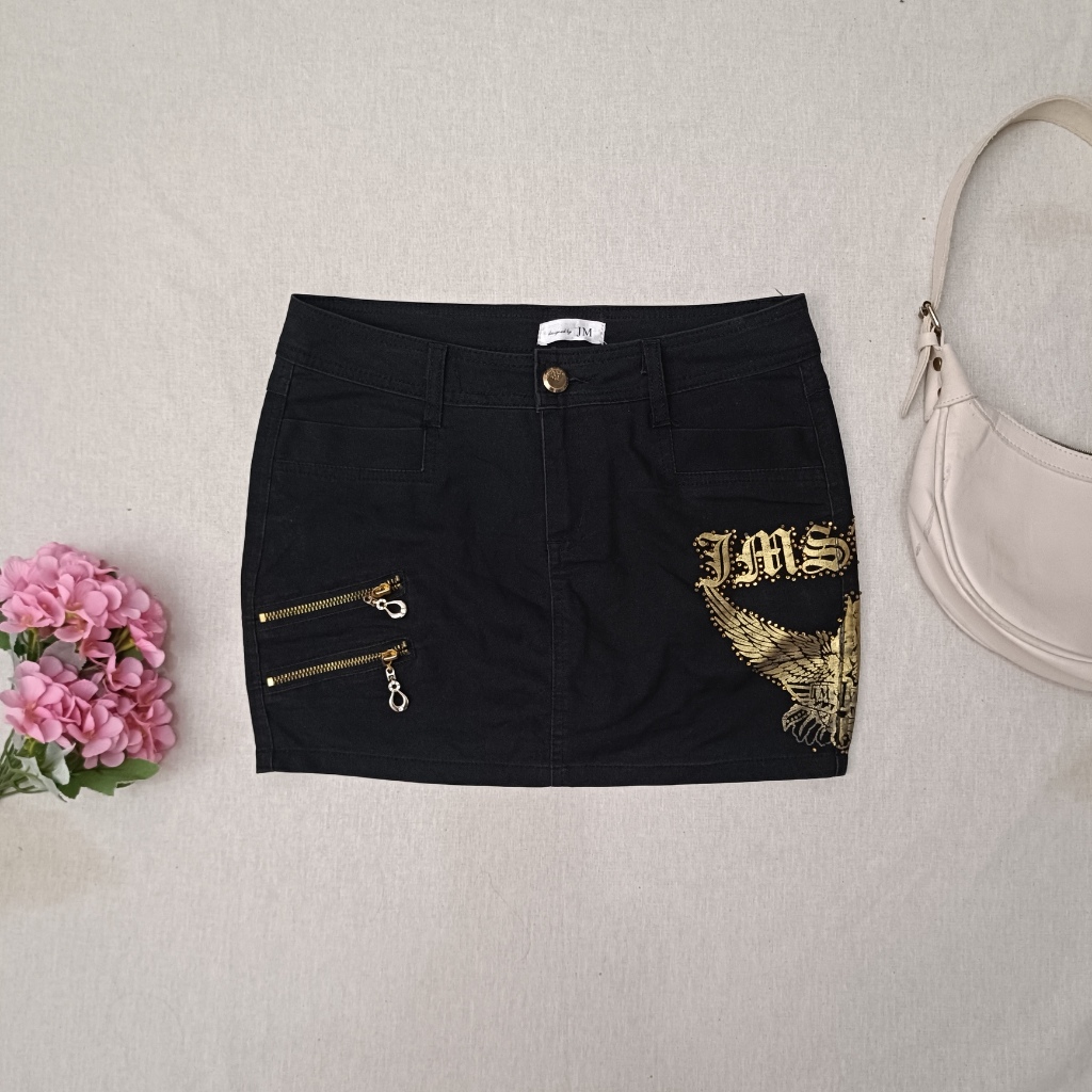 Y2K Grunge Soft Denim Skort โดย Design โดย JM