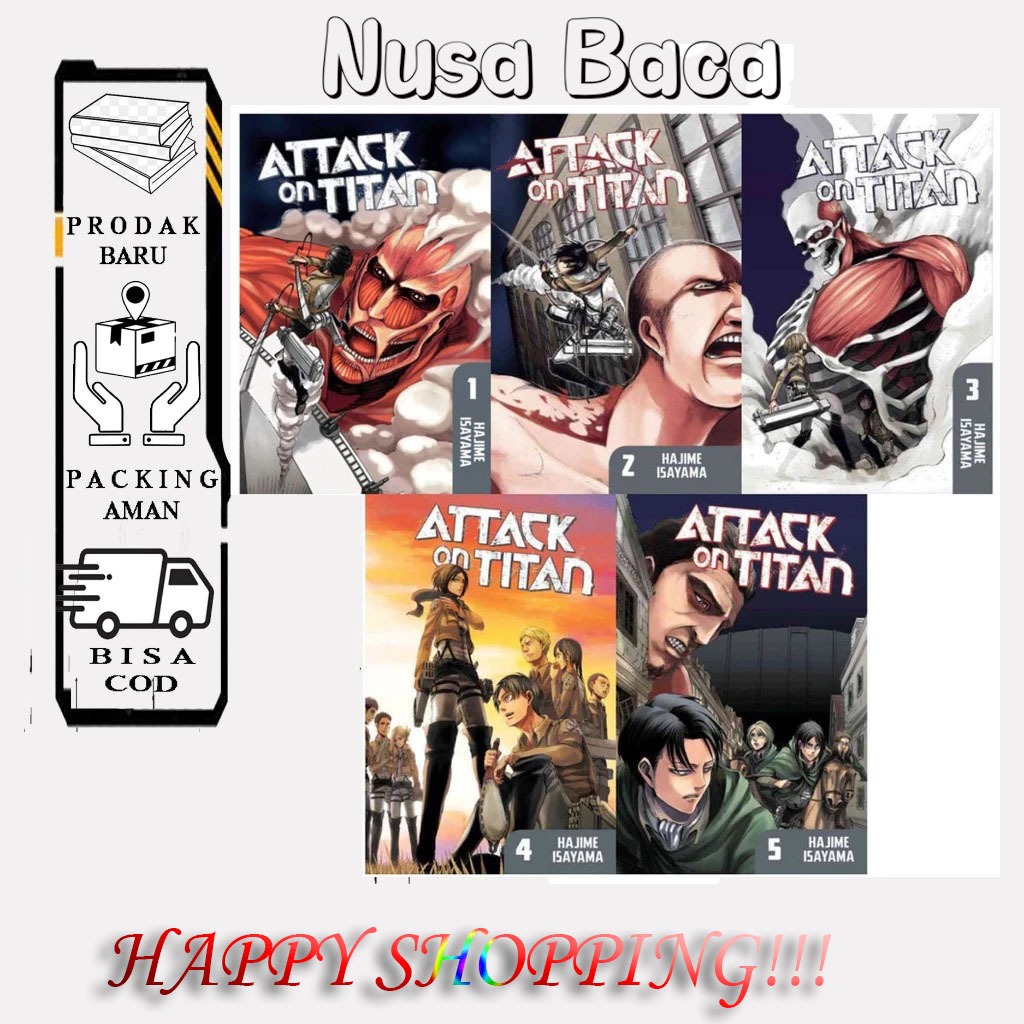 MANGA Attack on Titan (ชุดหนังสือ 34 เล่ม) โดย Hajime Isayama