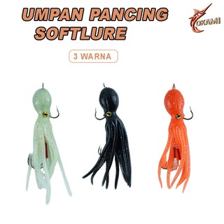 Umpan Pancing Softlure Bentuk Gurita Realistis Lentur Ampuh Strike Ikan Predator - YEBQYY5512