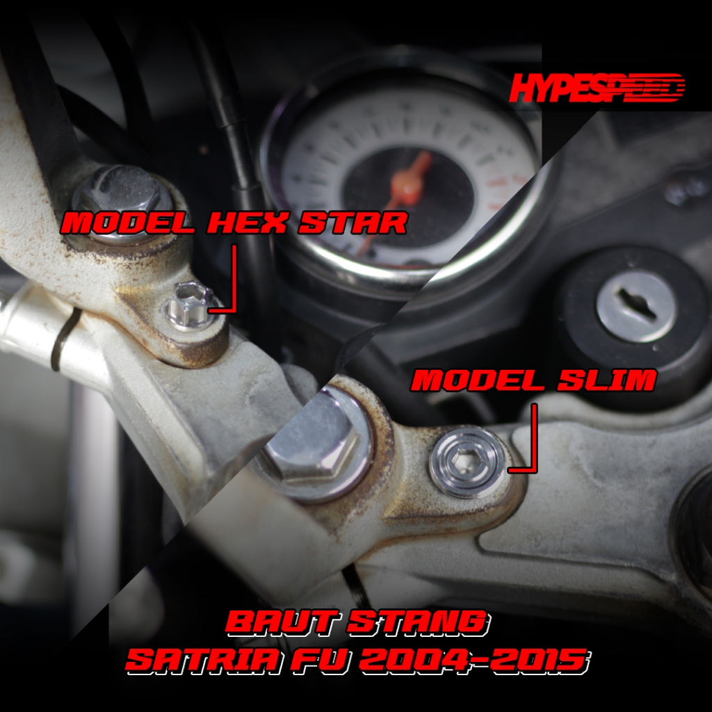 BOLTBARBolt VARIATION SUZUKI SATRIA FU 150 2004 - 2015 สแตนเลส CNC รุ่น HEX PLUS M8/DRAT12 ประเภท 2 
