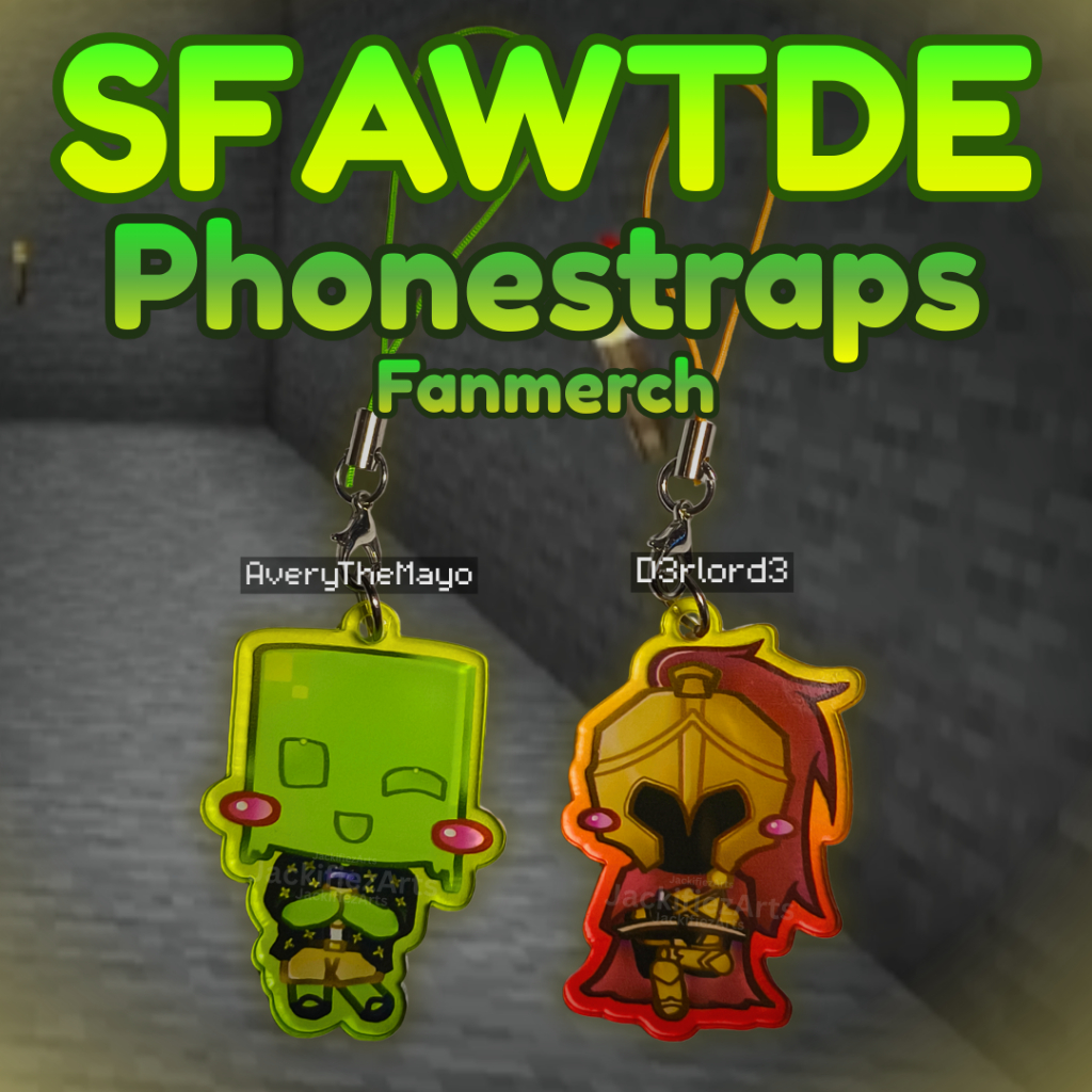 GANTUNGAN พัดลมสินค้าค้นหาโลกที่ไม่ยกเว้น SFAWTDE Minecraft ARG โปร่งแสงอะคริลิค Phonestrap HP แขวน