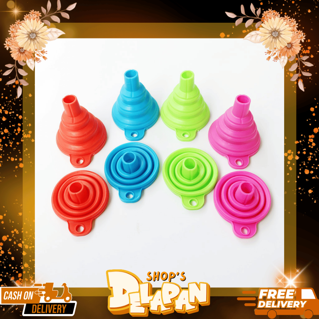 ร้านแปดตัว | FOLDABLE SILICONE FUNNEL / SILICONE WATER FUNNEL / MULTIPURPOSE OIL FUNNEL SILICONE FUN