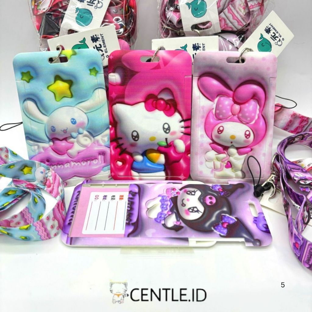 SANRIO LANYARD LONG STRAP MN-1073 ที่เก็บบัตรประจําตัวน่ารักและน่ารัก ของที่ระลึก