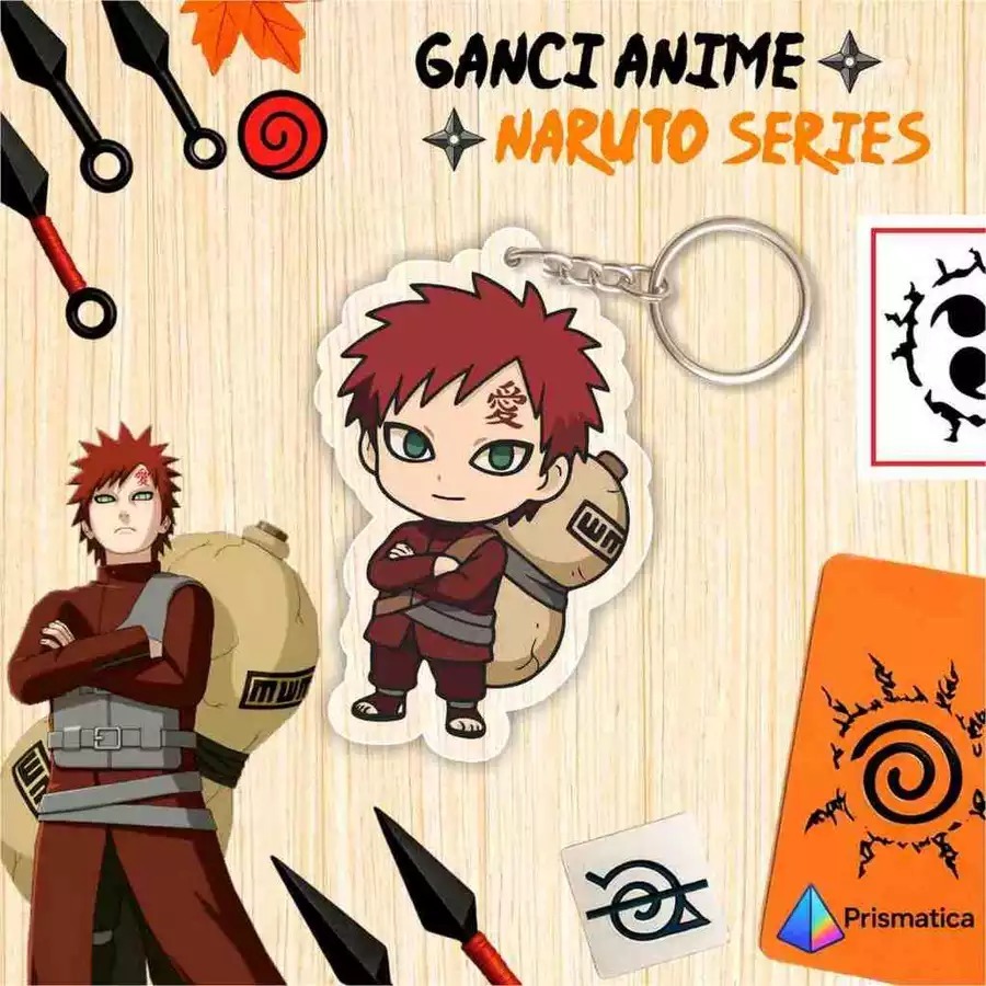 MINIMAL GANTUNGAN [NO MINIMUM ORDER] Gaara พวงกุญแจอะคริลิค UV Print