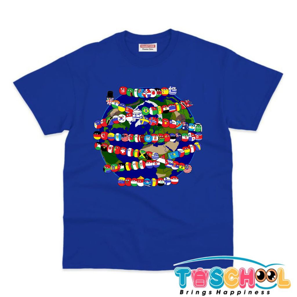 CHILDRENS CLOTHES เสื้อยืด COUNTRY BALL COUNTRY HUMAN