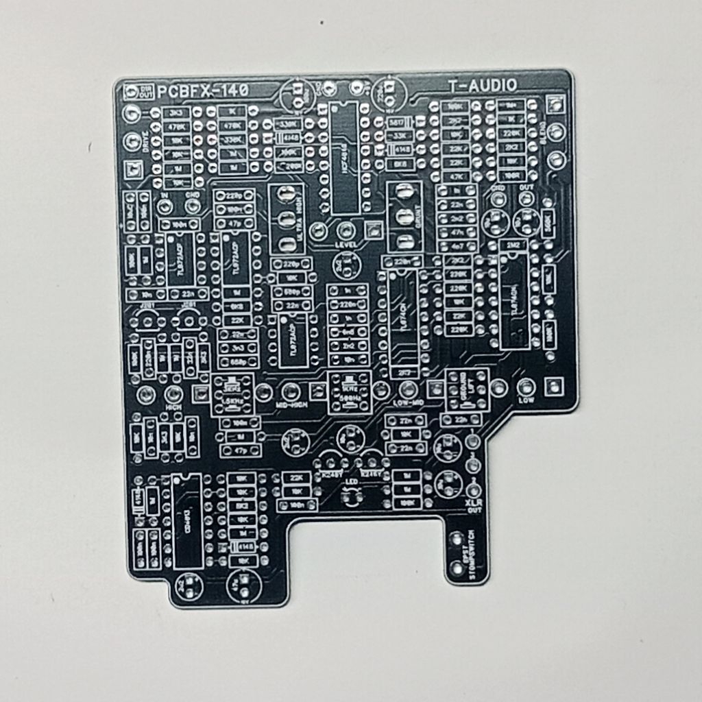 T-เสียง PCBFX-140 จาก Darkglass B7K Bass Preamp เหยียบผล DIY PCB 1590BB 1590BB2 J201 CD4049 K246 TL0