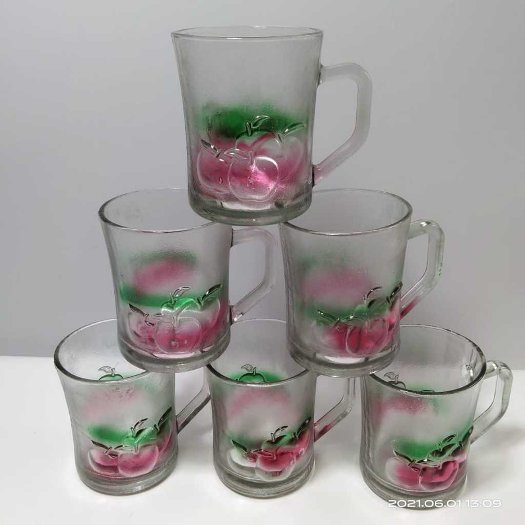 Liliana ถ้วยแก้ว 6 ชิ้นพร้อมที่จับ