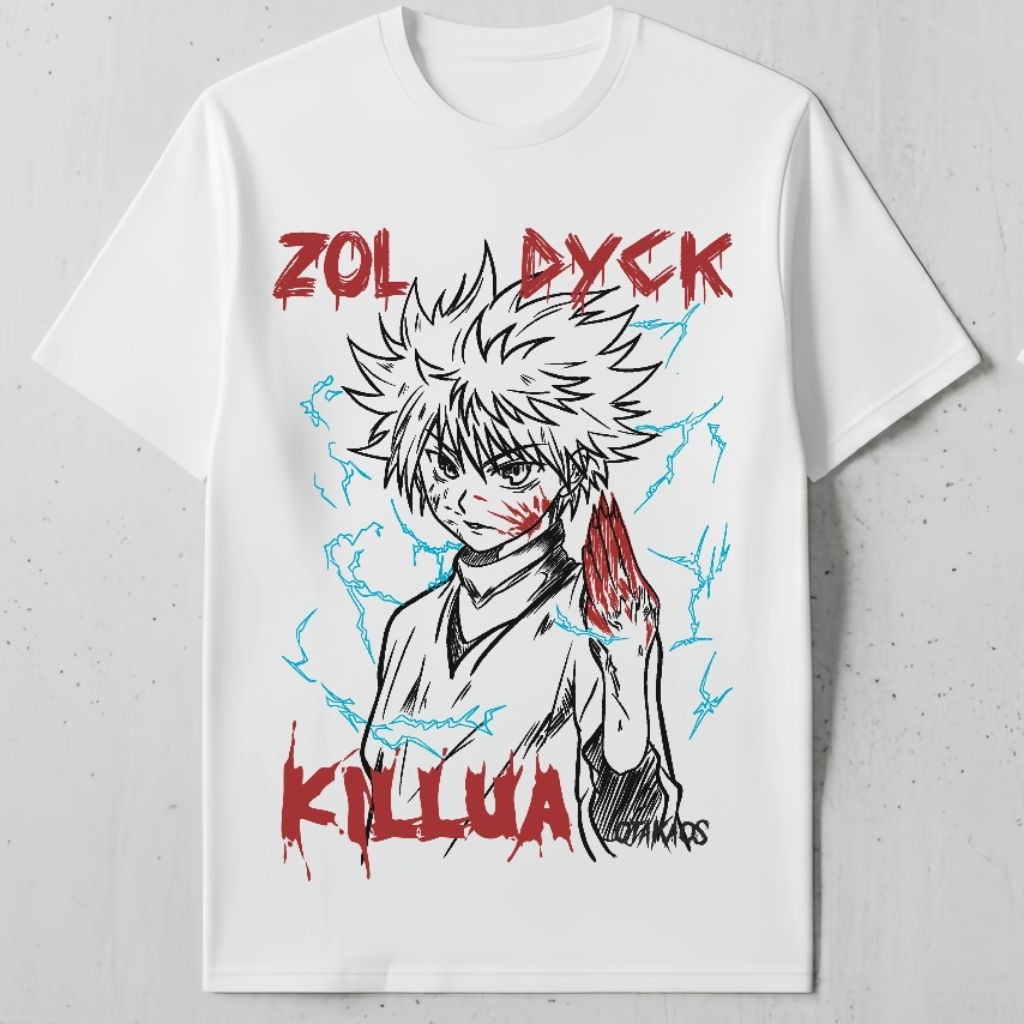 เสื้อยืด Killua Zoldyck Anime Hunter X Hunter