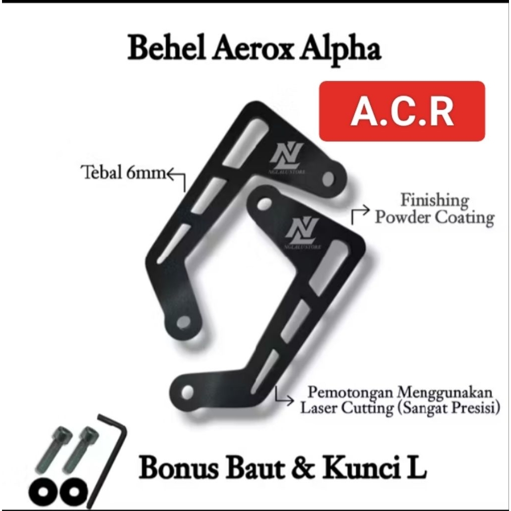 NEW AEROX Bracket NEW AEROX BRACES Aerox Alpha Turbo 2025 Brace Bracket - Aerox Alpha 2025 Bracket -