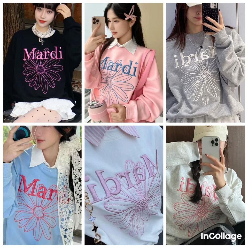 MRDI Mardi Marcedi เสื้อสเวตเตอร์ Unisex วัสดุเย็นสบาย