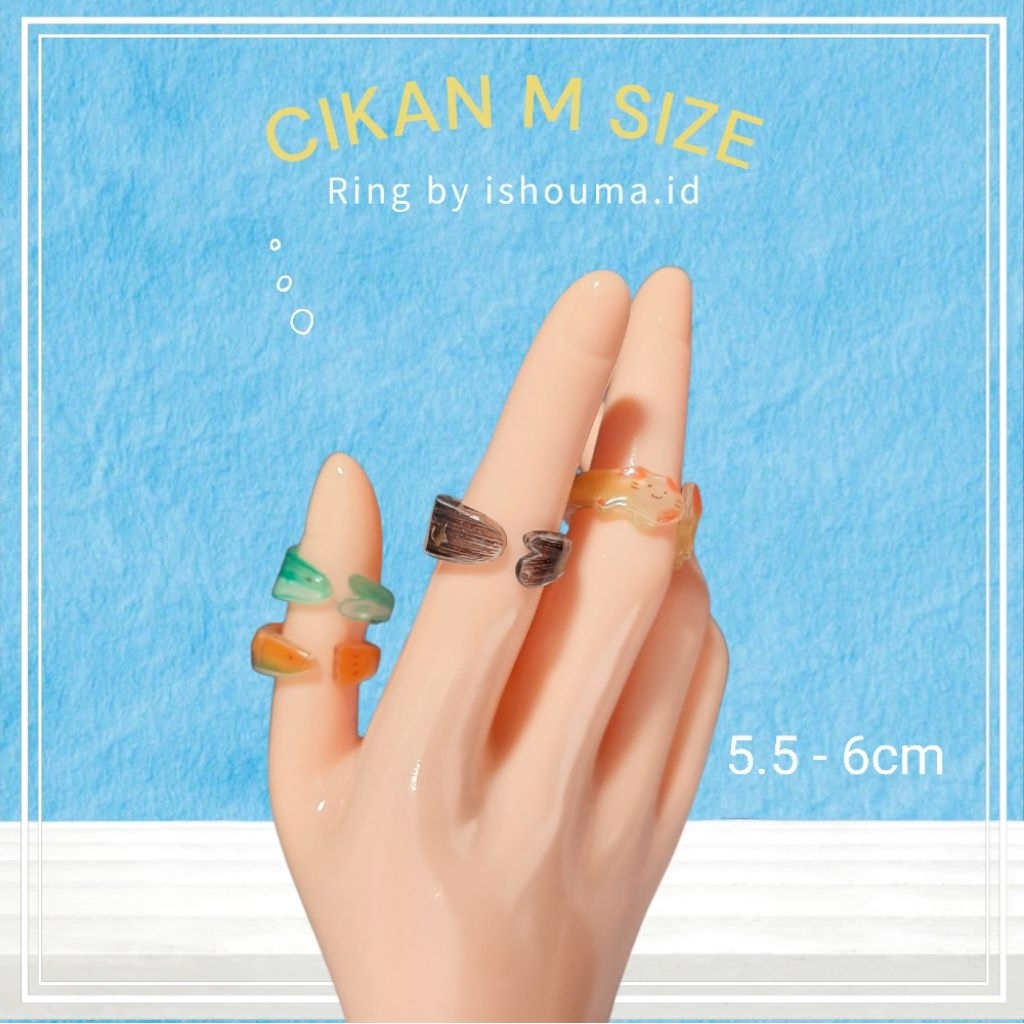 READY Cikan [ไซส์ M] แหวนปลาแมวไดโนโปเกมอน