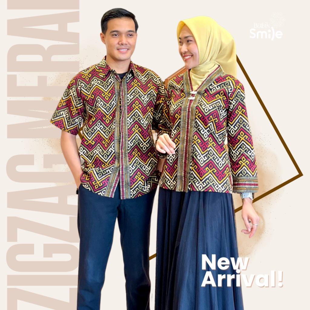 MERAH RED ZIGZAG****