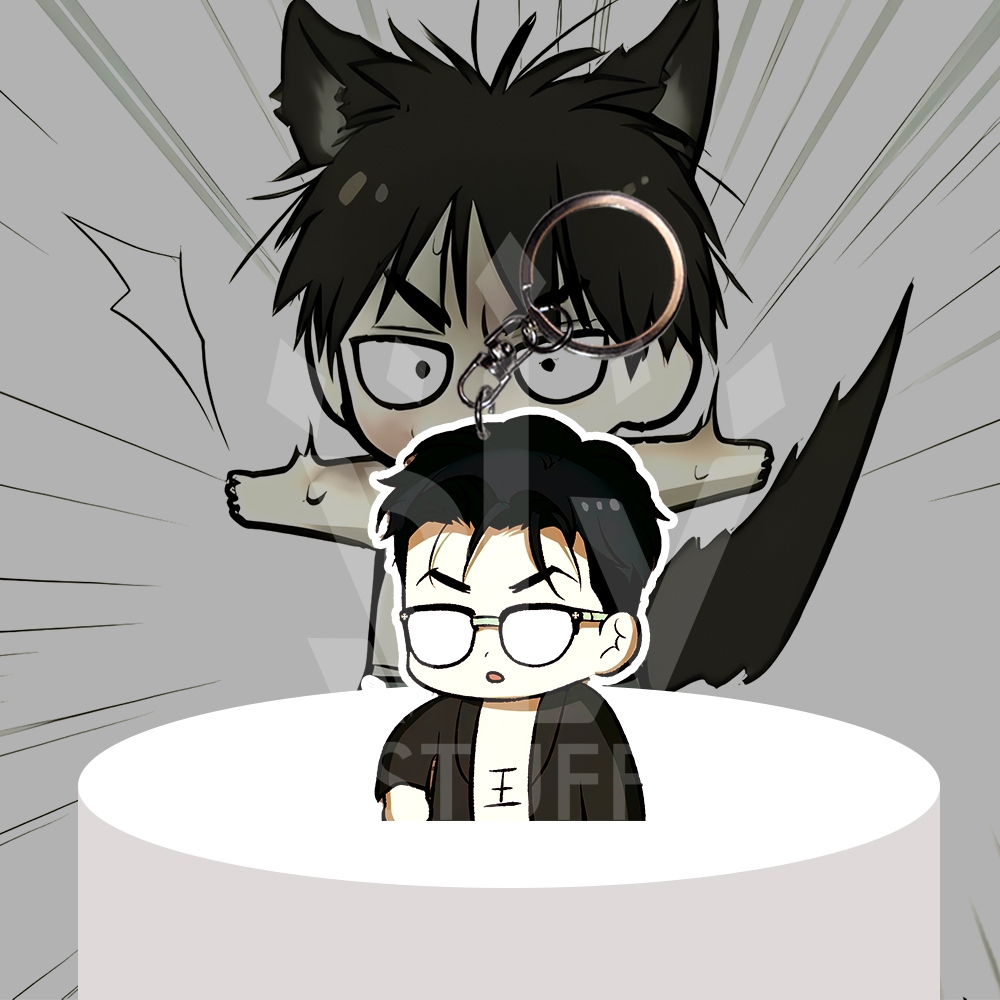 HP GANTUNGAN Manhwa Chibi Jinx พวงกุญแจ / พวงกุญแจโทรศัพท์มือถือ - Joo Jaekyung - พวงกุญแจอะคริลิค -