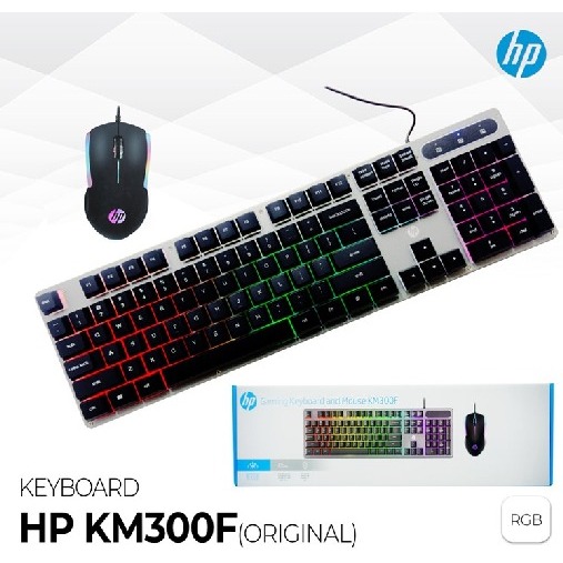 เมาส์คีย์บอร์ด HP KM300F COMBO