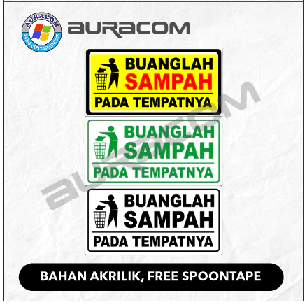 ป้ายอะคริลิกสําหรับ GARBAGE บน PLACE C-46