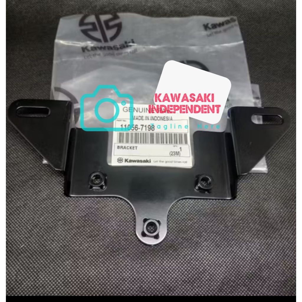 ORIGINAL KLX 150 BF FRONT LOCATION PLATE BRACKET 11056-7198