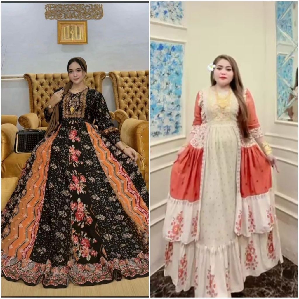Gamis daster hindi anjely taracota angely kajol
