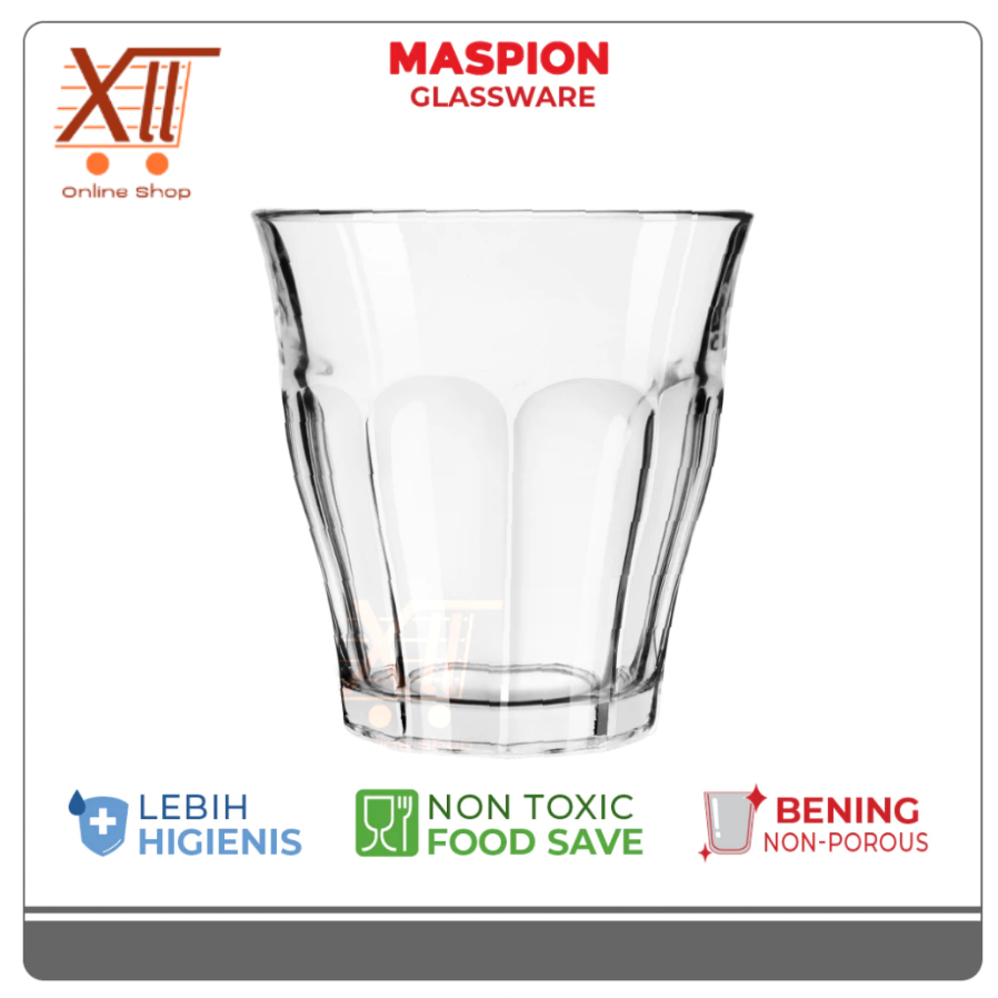 MAXIM MASPION แก้วWARE M608T HERITAGE TUMBLER 8 ESPRESSO LATTE แก้วชุด 6 ชิ้น 210 ML ถ้วยกาแฟแก้ว