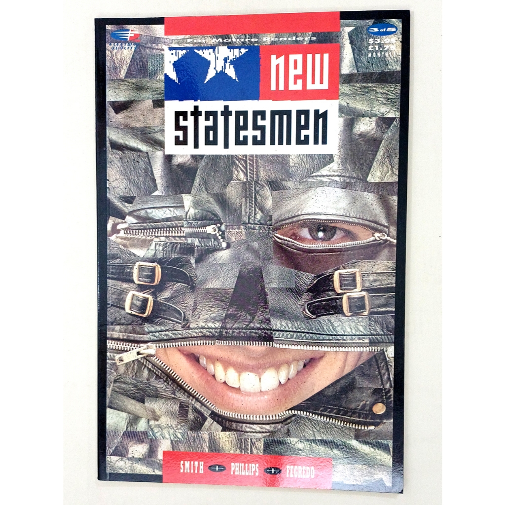 New Statemen 3 (ของ 5), Fleetway Quality Comics, 1990, เขียนโดย John Smith, Art by Sean Phillips & D